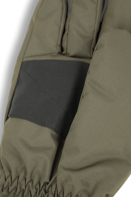 Men's Ski Gloves Warm Snowproof Water Resistant Textured Palm Winter Mittens Khaki - Image 4
