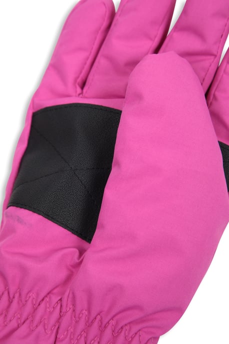 Women's Ski Gloves Warm Snowproof Water Resistant Textured Palm Winter Mittens Pink - Image 4