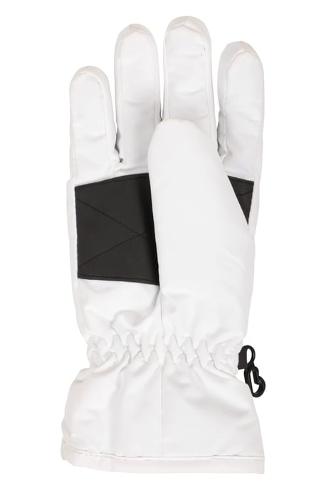 Women's Ski Gloves Warm Snowproof Water Resistant Textured Palm Winter Mittens White - Image 4