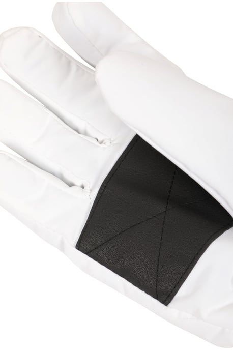 Women's Ski Gloves Warm Snowproof Water Resistant Textured Palm Winter Mittens White - Image 5