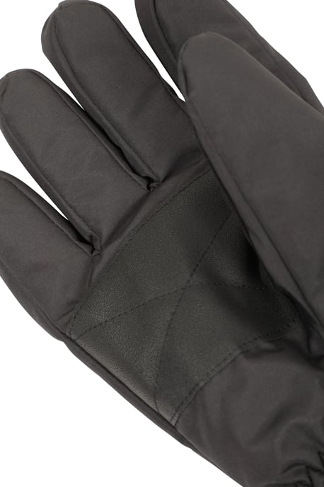Men's Ski Gloves Warm Snowproof Water Resistant Textured Palm Winter Mittens Black - Image 4