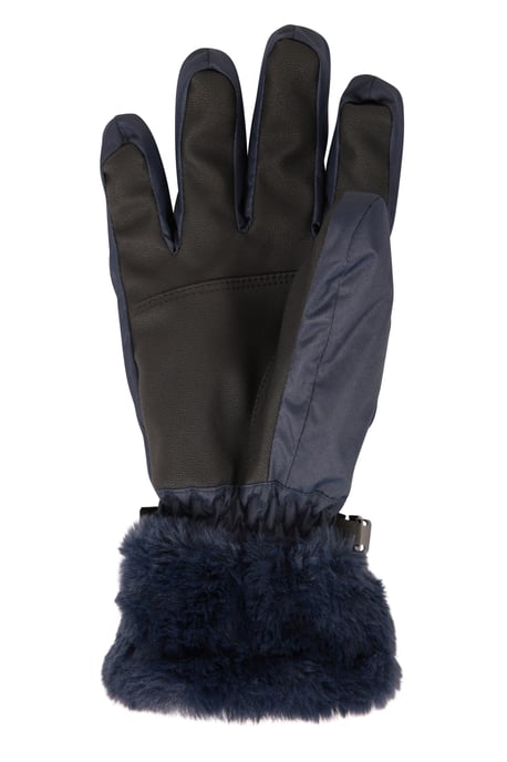 'Parallax' Women's Waterproof Ski Gloves Fleece Lined Warm Comfy Winter Mittens Navy - Image 3
