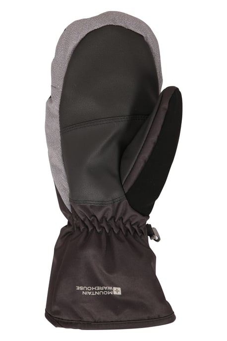 'Pinnacle' Men's Extreme Thinsulate Ski Mittens Warm Waterproof Snow Gloves Grey - Image 3