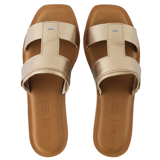 Toms Seacliff Womens Rose Gold Sliders - Image 1