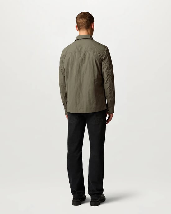 Long Sleeve Overshirt in Grey - Image 3