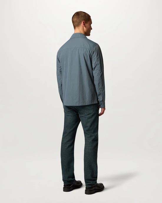 Long Sleeve Overshirt in Grey - Image 2