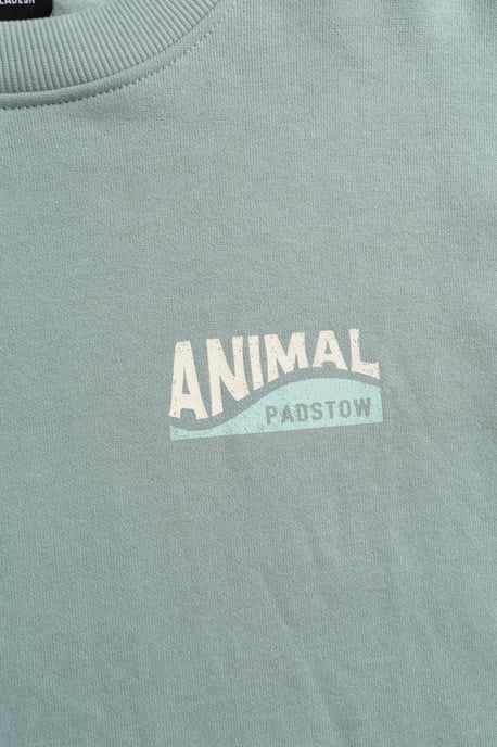 'Jonah' Men's Padstow Regional Sweatshirt Cotton Casual Comfy Pullover Green - Image 3