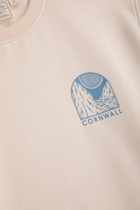 Regional Men's Cornwall Graphic Sweatshirt Crew Neck Comfy Pullover Off-White - Image 3