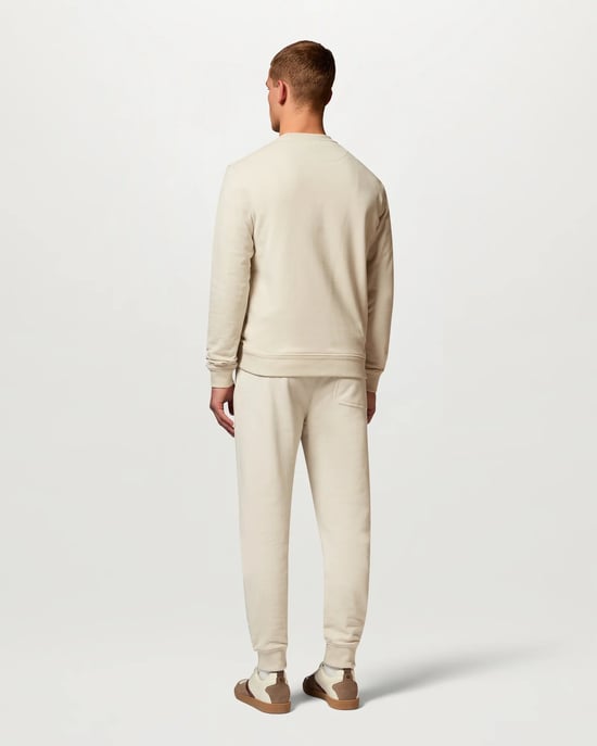 Long Sleeve Logo Detail Sweatshirt in White - Image 2