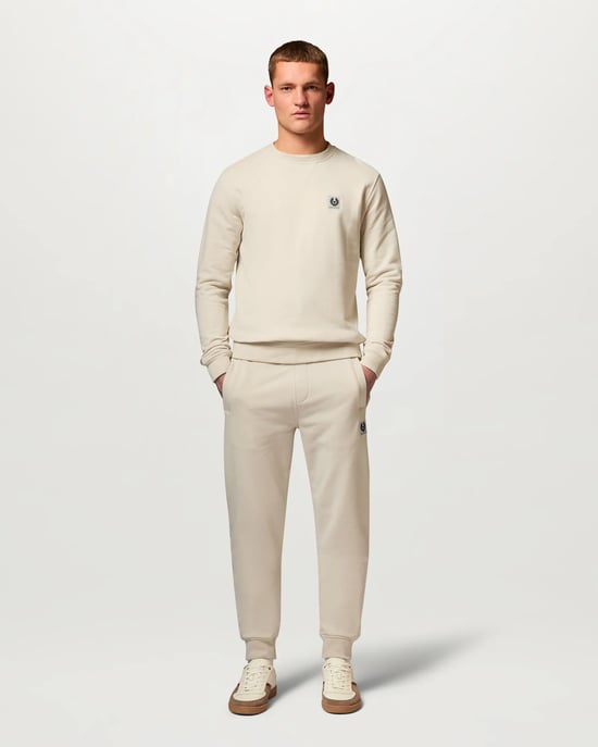 Long Sleeve Logo Detail Sweatshirt in White - Image 3