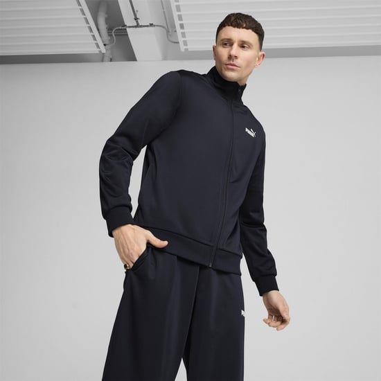 Men's Puma Ess Poly Suit Cl Tracksuit in New Navy - Image 6