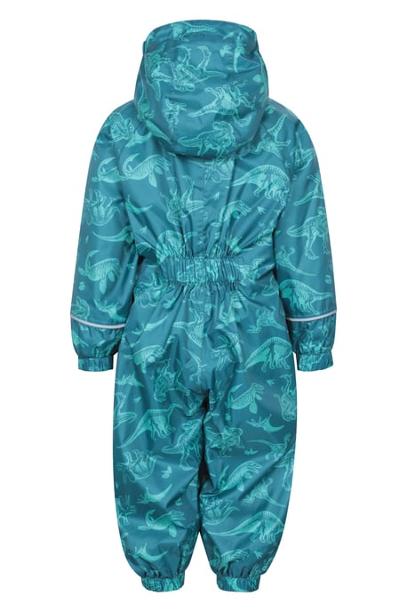 'Spright' Kids Waterproof Printed Rain Suit Warm Fleece Lined Hooded Coverall - Image 3