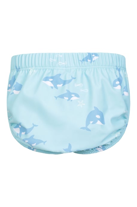 Baby Swim Nappy with Elastic Waistband Kids Beach Swimwear Blue - Image 3