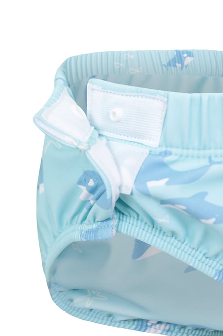 Baby Swim Nappy with Elastic Waistband Kids Beach Swimwear Blue - Image 5