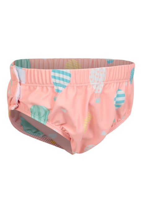 Baby Swim Nappy with Elastic Waistband Kids Beach Swimwear Coral - Image 2