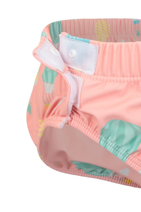 Baby Swim Nappy with Elastic Waistband Kids Beach Swimwear Coral - Image 5