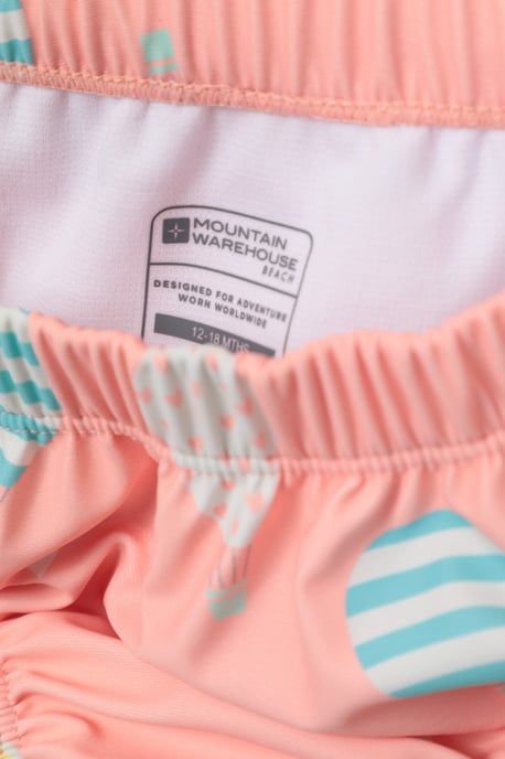 Baby Swim Nappy with Elastic Waistband Kids Beach Swimwear Coral - Image 6