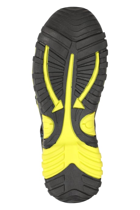 'Bay' Kids Shandals Casual Cushioned Adjustable Heel Strap Children's Sandals Lime Green - Image 5