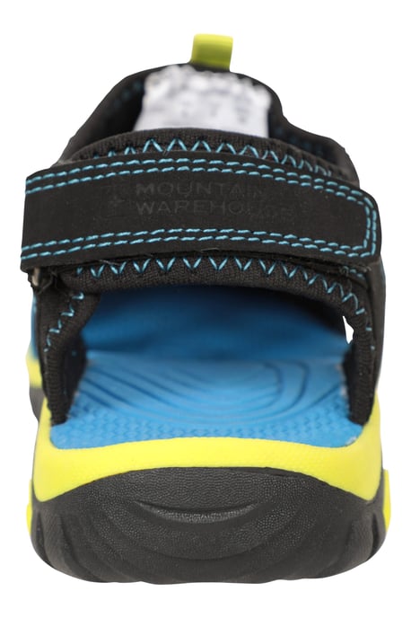 'Bay' Kids Shandals Casual Cushioned Adjustable Heel Strap Children's Sandals Lime Green - Image 6