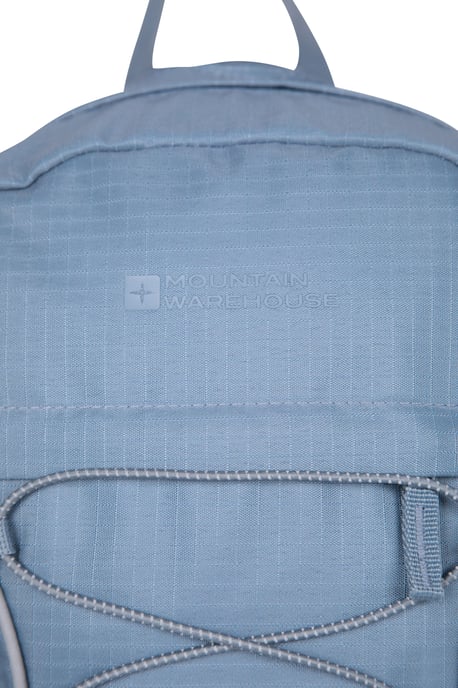 'Bolt' Unisex Backpack with Multiple Pockets Ripstop Fabric Everyday Rucksack Pale Blue - Image 6