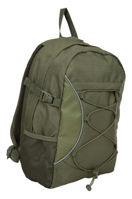 'Bolt' Unisex Backpack with Multiple Pockets Ripstop Fabric Everyday Rucksack Forest Green - Image 2