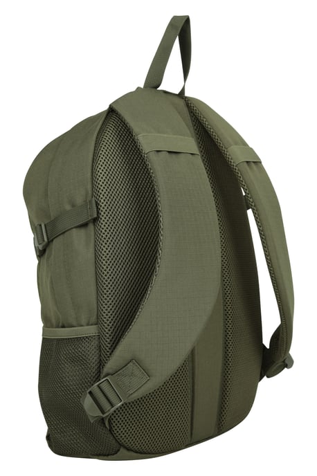 'Bolt' Unisex Backpack with Multiple Pockets Ripstop Fabric Everyday Rucksack Forest Green - Image 3