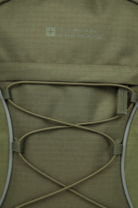 'Bolt' Unisex Backpack with Multiple Pockets Ripstop Fabric Everyday Rucksack Forest Green - Image 4