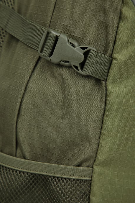 'Bolt' Unisex Backpack with Multiple Pockets Ripstop Fabric Everyday Rucksack Forest Green - Image 5