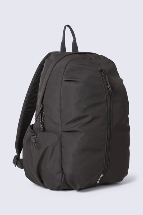 Unisex Front Zip Backpack with Multiple Pockets Travelling Bag Black - Image 1