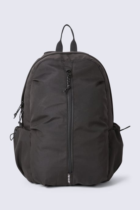 Unisex Front Zip Backpack with Multiple Pockets Travelling Bag Black - Image 2