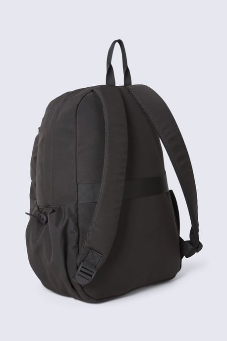 Unisex Front Zip Backpack with Multiple Pockets Travelling Bag Black - Image 3