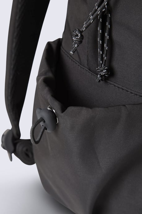 Unisex Front Zip Backpack with Multiple Pockets Travelling Bag Black - Image 5