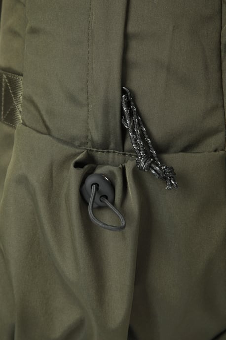 Unisex Front Zip Backpack with Multiple Pockets Travelling Bag Khaki - Image 4