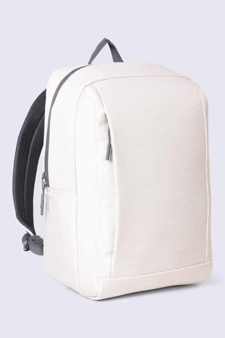 'Travel' Wander Laptop Bag Adjustable Cross-Body Strap With Secure Zipped Closure Beige - Image 3