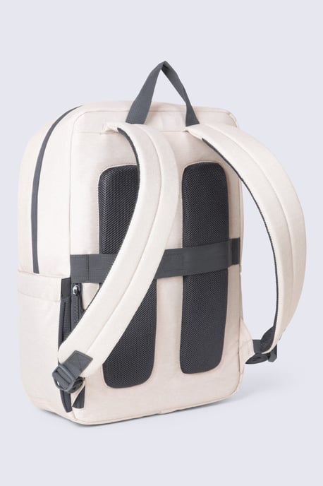 'Travel' Wander Laptop Bag Adjustable Cross-Body Strap With Secure Zipped Closure Beige - Image 6