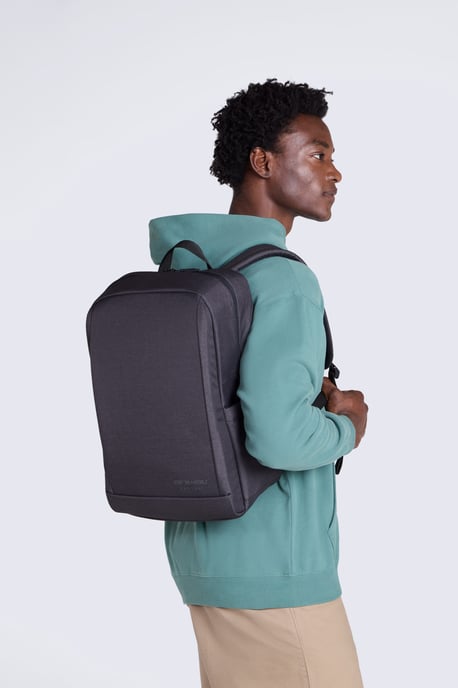'Travel' Wander Laptop Bag Adjustable Cross-Body Strap With Secure Zipped Closure Charcoal - Image 1