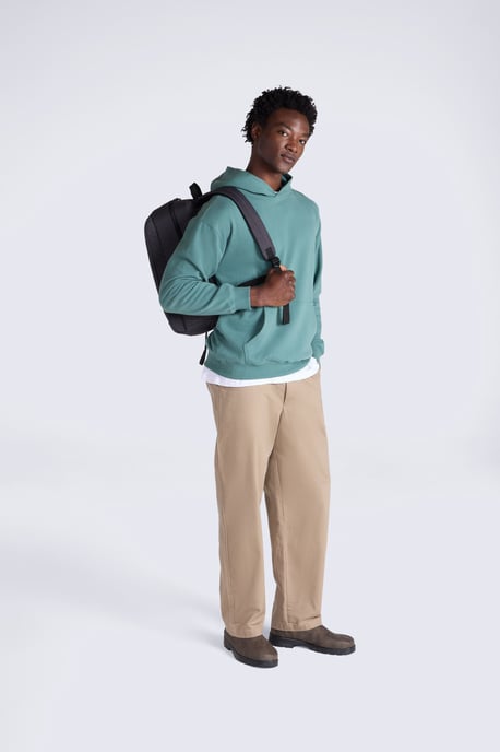 'Travel' Wander Laptop Bag Adjustable Cross-Body Strap With Secure Zipped Closure Charcoal - Image 3