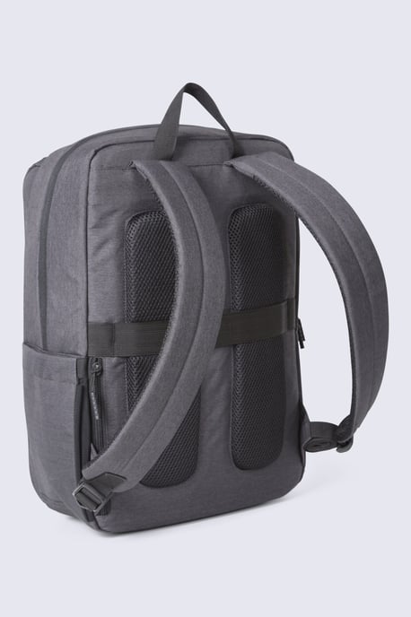'Travel' Wander Laptop Bag Adjustable Cross-Body Strap With Secure Zipped Closure Charcoal - Image 6