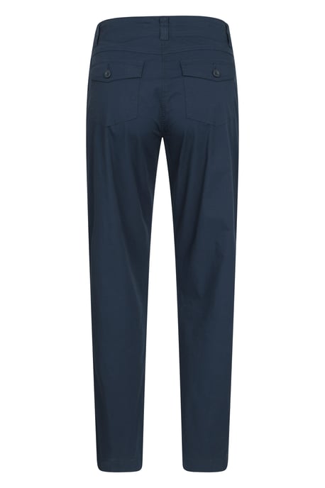 'Coastal' Women's Stretchy Trouser Soft Cotton Lightweight Breathable Pants Dark Blue - Image 3