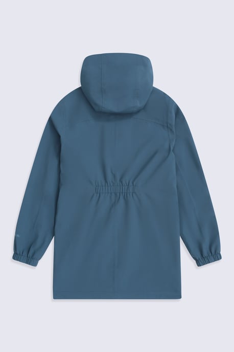 'Hyde' Kids Waterproof Jacket Breathable Taped Seams Hooded Outdoor Rain Coat Blue - Image 2