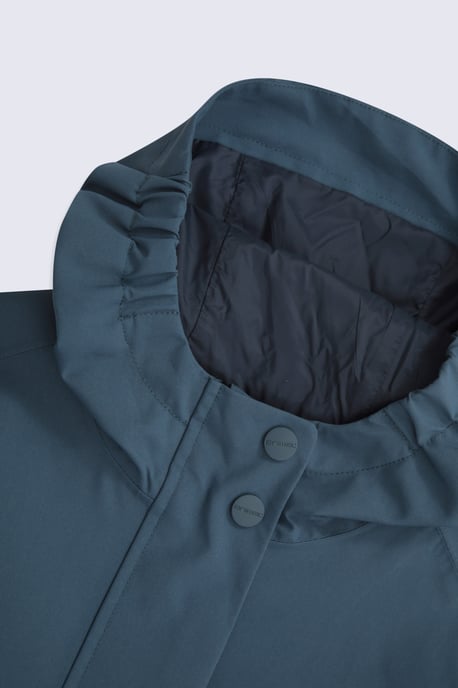 'Hyde' Kids Waterproof Jacket Breathable Taped Seams Hooded Outdoor Rain Coat Blue - Image 3