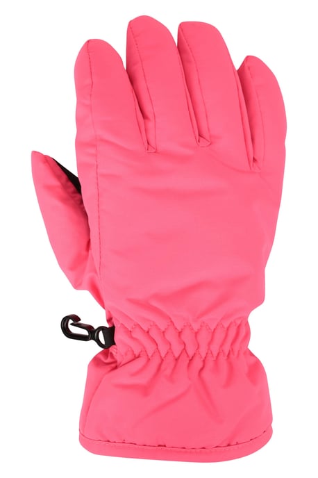 Kids Ski Gloves Warm Snowproof Water Resistant Textured Palm Winter Mittens Pink - Image 2
