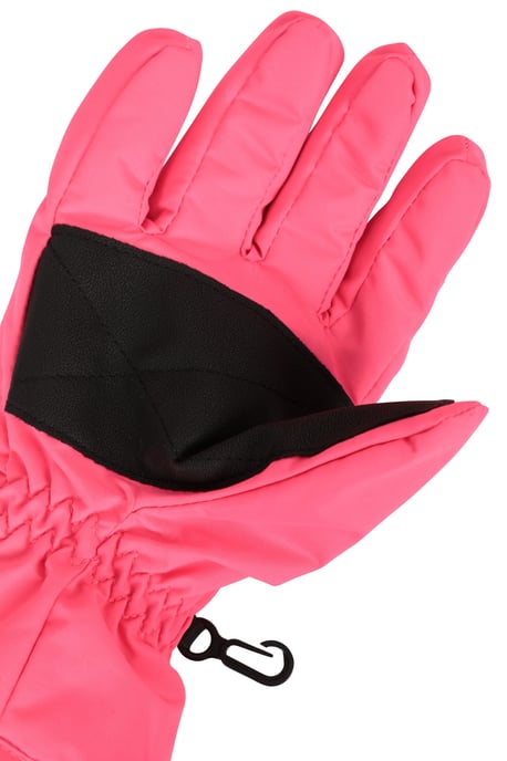 Kids Ski Gloves Warm Snowproof Water Resistant Textured Palm Winter Mittens Pink - Image 4