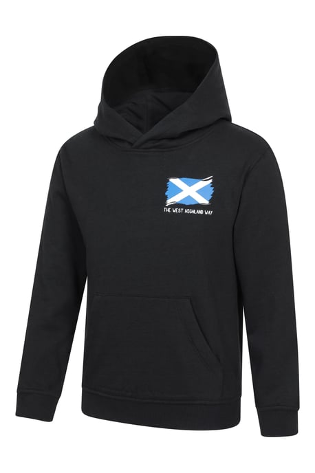'West Highlands Way' Kids Regional Hoodie Casual Jumper Comfortable Pullover Top Black - Image 2