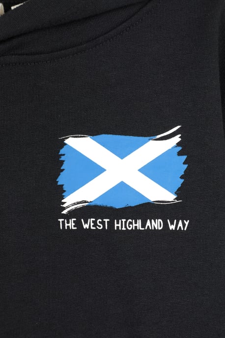 'West Highlands Way' Kids Regional Hoodie Casual Jumper Comfortable Pullover Top Black - Image 4