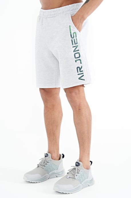 Men's Printed Fleece Sweat Shorts - Image 3