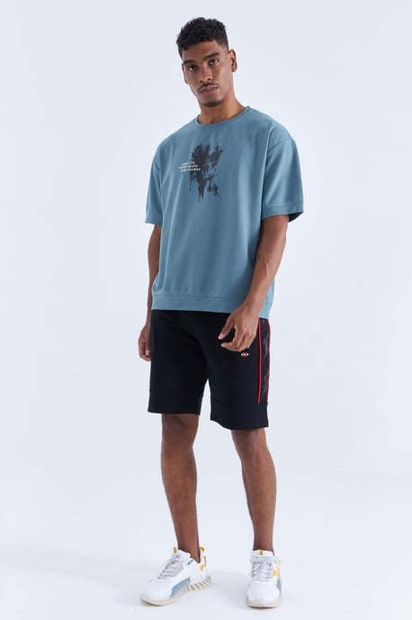 Men's Striped Jersey Shorts - Image 5