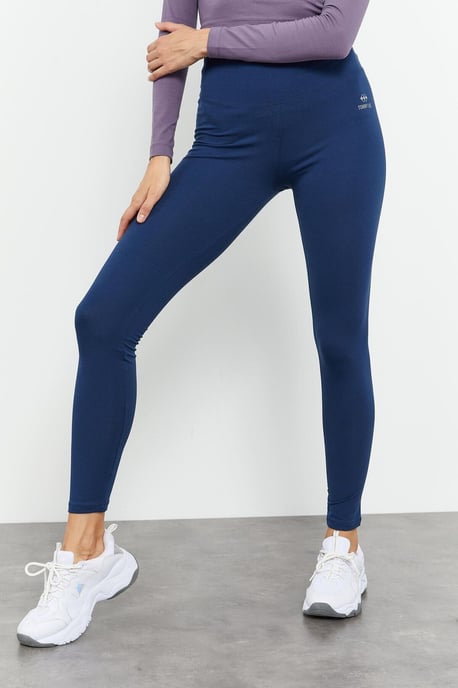 High-Waist Cotton-Lycra Jersey Leggings - Image 4