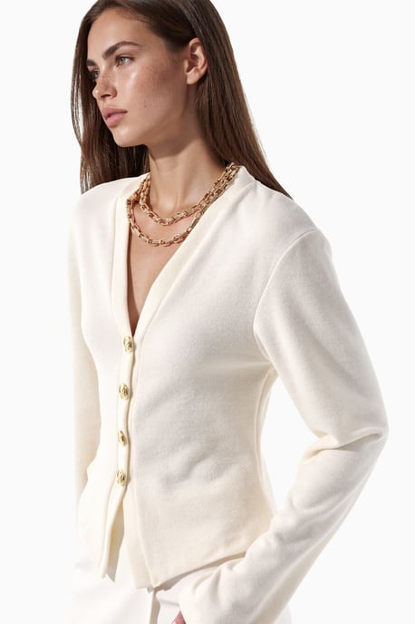 Cotton-Blend Cardigan - Image 2