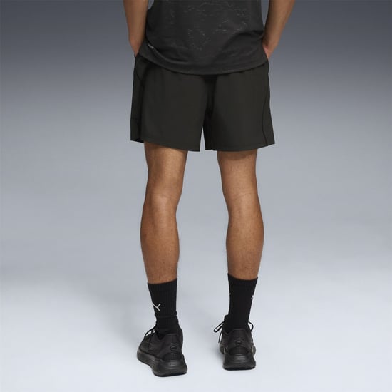 Men's Puma Tech Training 5in Stretch Woven Shorts in Black - Image 4